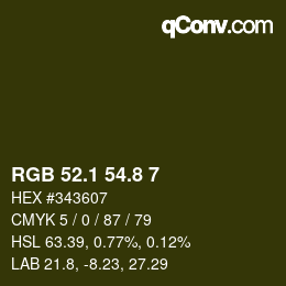 Color code: RGB 52.1 54.8 7 | qconv.com