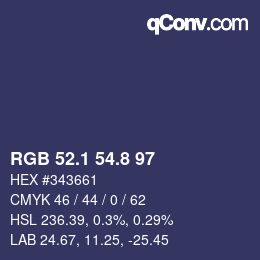 Color code: RGB 52.1 54.8 97 | qconv.com