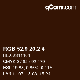 Color code: RGB 52.9 20.2 4 | qconv.com