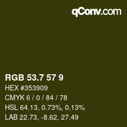 カラーコード: RGB 53.7 57 9 | qconv.com