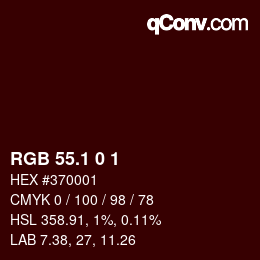 カラーコード: RGB 55.1 0 1 | qconv.com