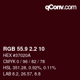 Color code: RGB 55.9 2.2 10 | qconv.com