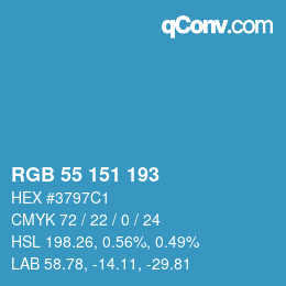Color code: RGB 55 151 193 | qconv.com