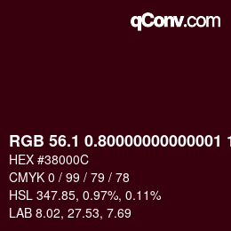 カラーコード: RGB 56.1 0.80000000000001 12 | qconv.com