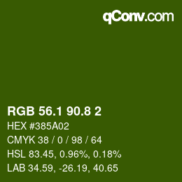 カラーコード: RGB 56.1 90.8 2 | qconv.com