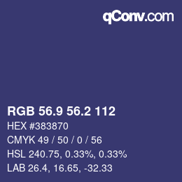 Color code: RGB 56.9 56.2 112 | qconv.com
