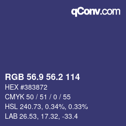 Color code: RGB 56.9 56.2 114 | qconv.com