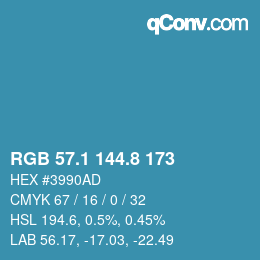 Color code: RGB 57.1 144.8 173 | qconv.com