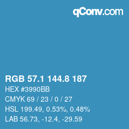Color code: RGB 57.1 144.8 187 | qconv.com