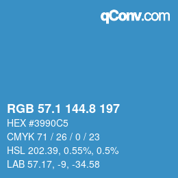 Color code: RGB 57.1 144.8 197 | qconv.com