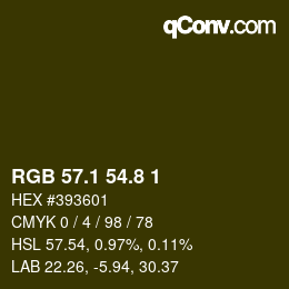 Color code: RGB 57.1 54.8 1 | qconv.com