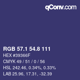 Color code: RGB 57.1 54.8 111 | qconv.com