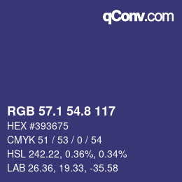 Color code: RGB 57.1 54.8 117 | qconv.com