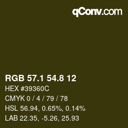 Color code: RGB 57.1 54.8 12 | qconv.com