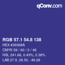 Color code: RGB 57.1 54.8 138 | qconv.com