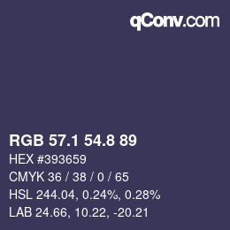 Color code: RGB 57.1 54.8 89 | qconv.com