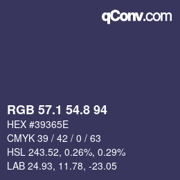 Color code: RGB 57.1 54.8 94 | qconv.com