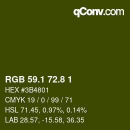 カラーコード: RGB 59.1 72.8 1 | qconv.com
