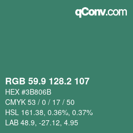 Color code: RGB 59.9 128.2 107 | qconv.com