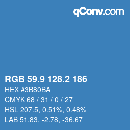 Color code: RGB 59.9 128.2 186 | qconv.com