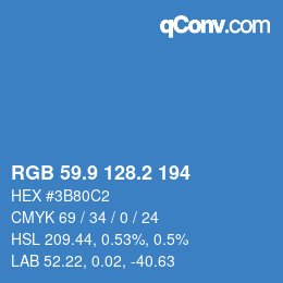 Color code: RGB 59.9 128.2 194 | qconv.com