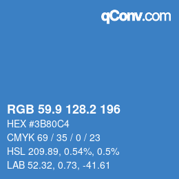 Color code: RGB 59.9 128.2 196 | qconv.com