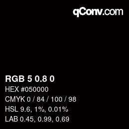 Color code: RGB 5 0.8 0 | qconv.com