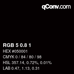 Color code: RGB 5 0.8 1 | qconv.com