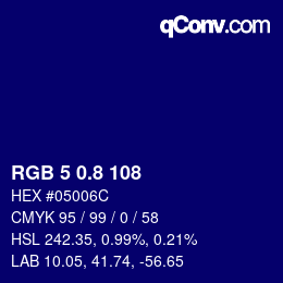 Color code: RGB 5 0.8 108 | qconv.com
