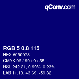 Color code: RGB 5 0.8 115 | qconv.com
