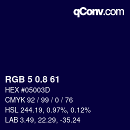 Color code: RGB 5 0.8 61 | qconv.com