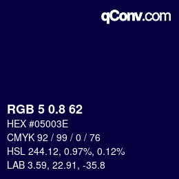 Color code: RGB 5 0.8 62 | qconv.com