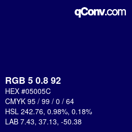 Color code: RGB 5 0.8 92 | qconv.com