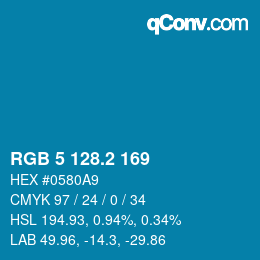 Color code: RGB 5 128.2 169 | qconv.com