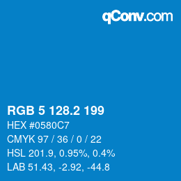 カラーコード: RGB 5 128.2 199 | qconv.com