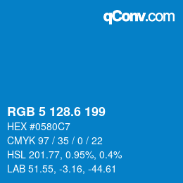 カラーコード: RGB 5 128.6 199 | qconv.com
