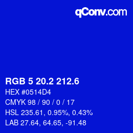 カラーコード: RGB 5 20.2 212.6 | qconv.com