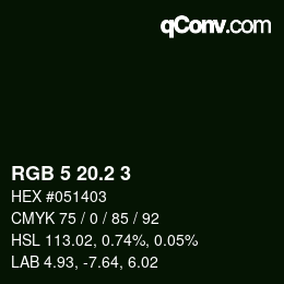 Color code: RGB 5 20.2 3 | qconv.com