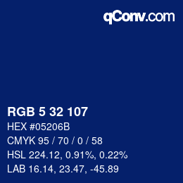 Color code: RGB 5 32 107 | qconv.com