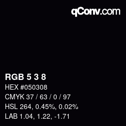 Farbcode: RGB 5 3 8 | qconv.com