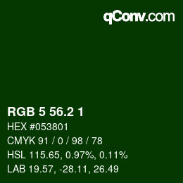 カラーコード: RGB 5 56.2 1 | qconv.com
