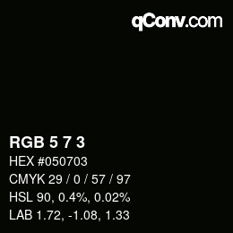 カラーコード: RGB 5 7 3 | qconv.com