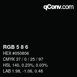 カラーコード: RGB 5 8 6 | qconv.com