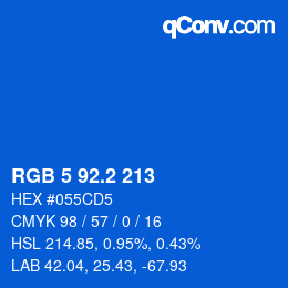 Color code: RGB 5 92.2 213 | qconv.com