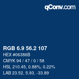 Color code: RGB 6.9 56.2 107 | qconv.com