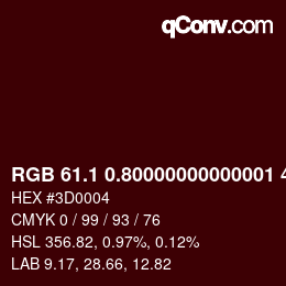 カラーコード: RGB 61.1 0.80000000000001 4 | qconv.com