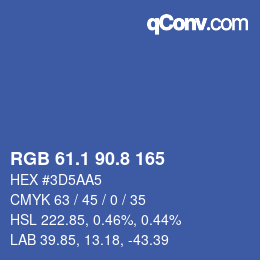 Color code: RGB 61.1 90.8 165 | qconv.com