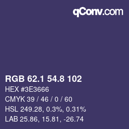 Color code: RGB 62.1 54.8 102 | qconv.com
