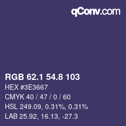 Color code: RGB 62.1 54.8 103 | qconv.com