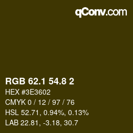 Color code: RGB 62.1 54.8 2 | qconv.com